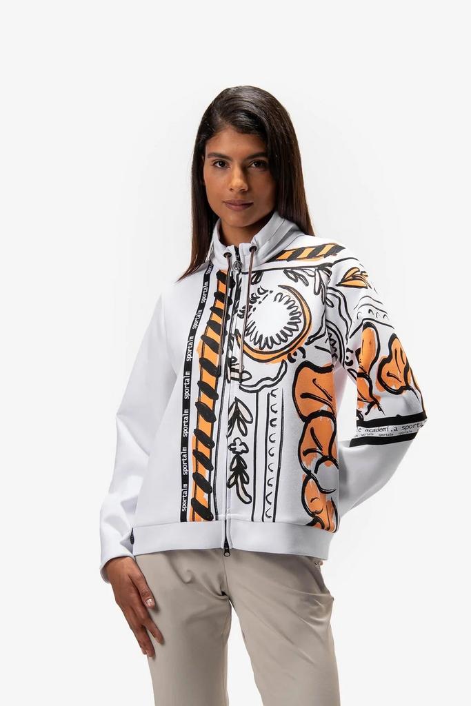 Кофта SPORTALM 1714004806 белая оранж