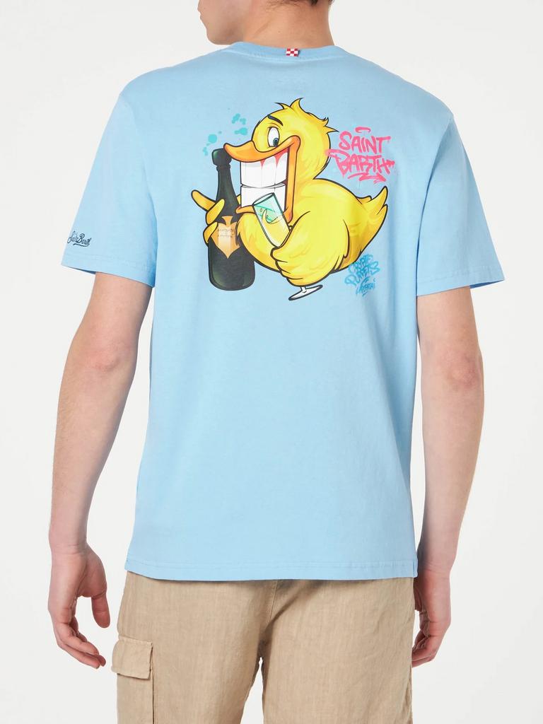 Футболка муж. MC2 Saint Barth Don Paperion голубая