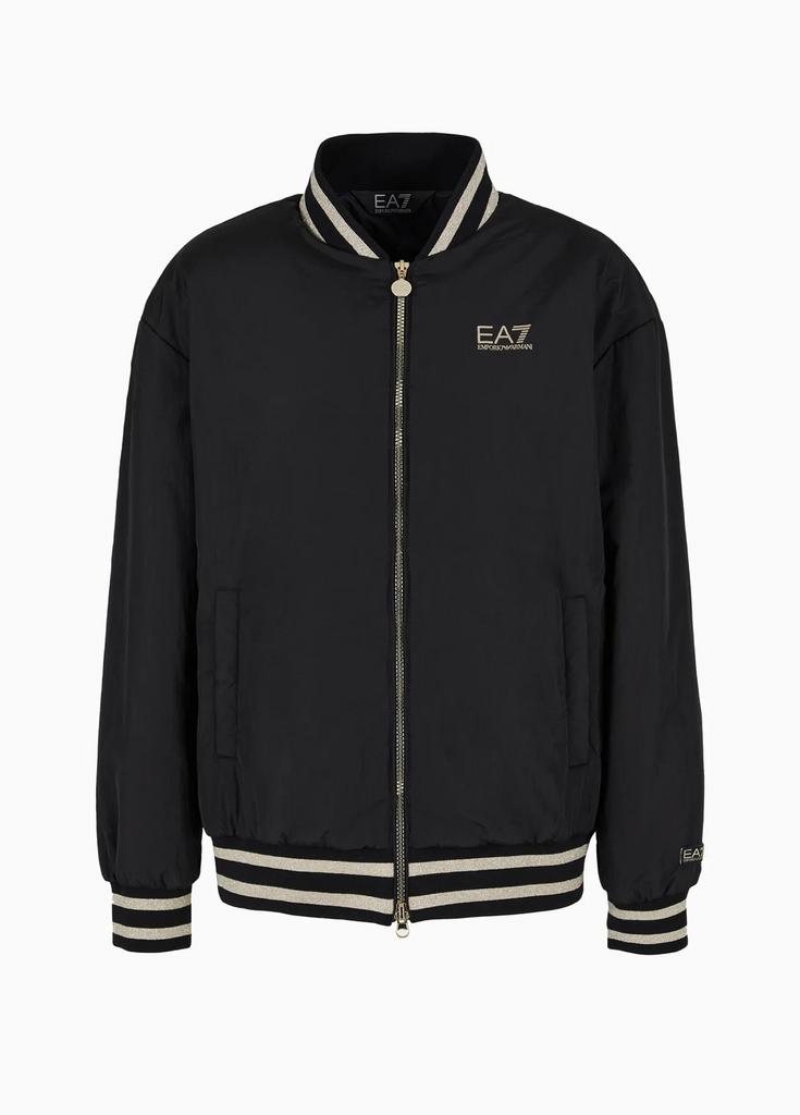 Бомбер EA7 спина цветы