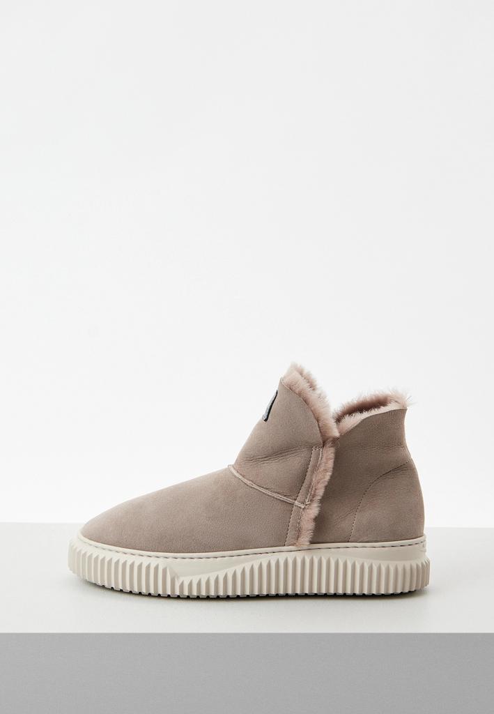 Полусапоги жен.  VOILE BLANCHE LANDI пудровые, мех