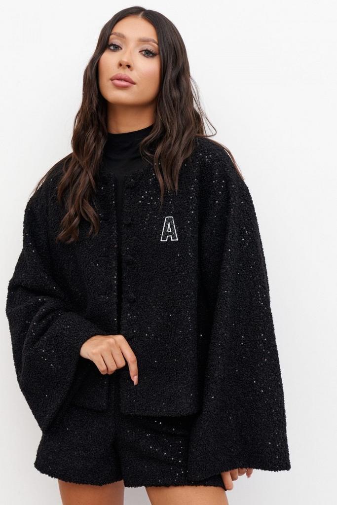 Кардиган ANNETE 5434 черный букле