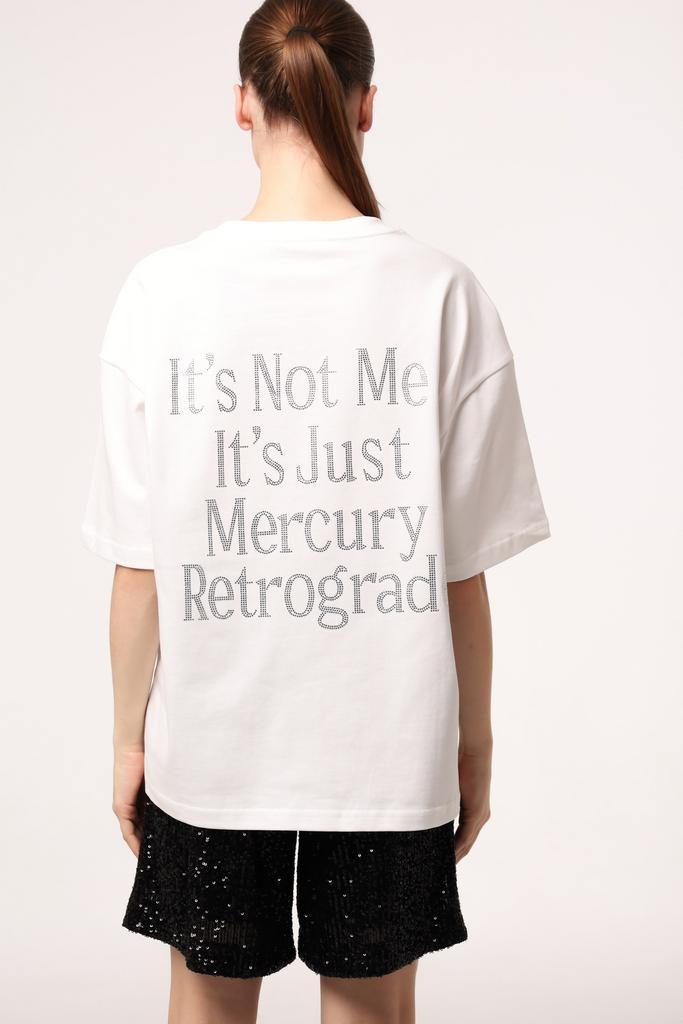 Футболка SEVEN LAB белая стразы