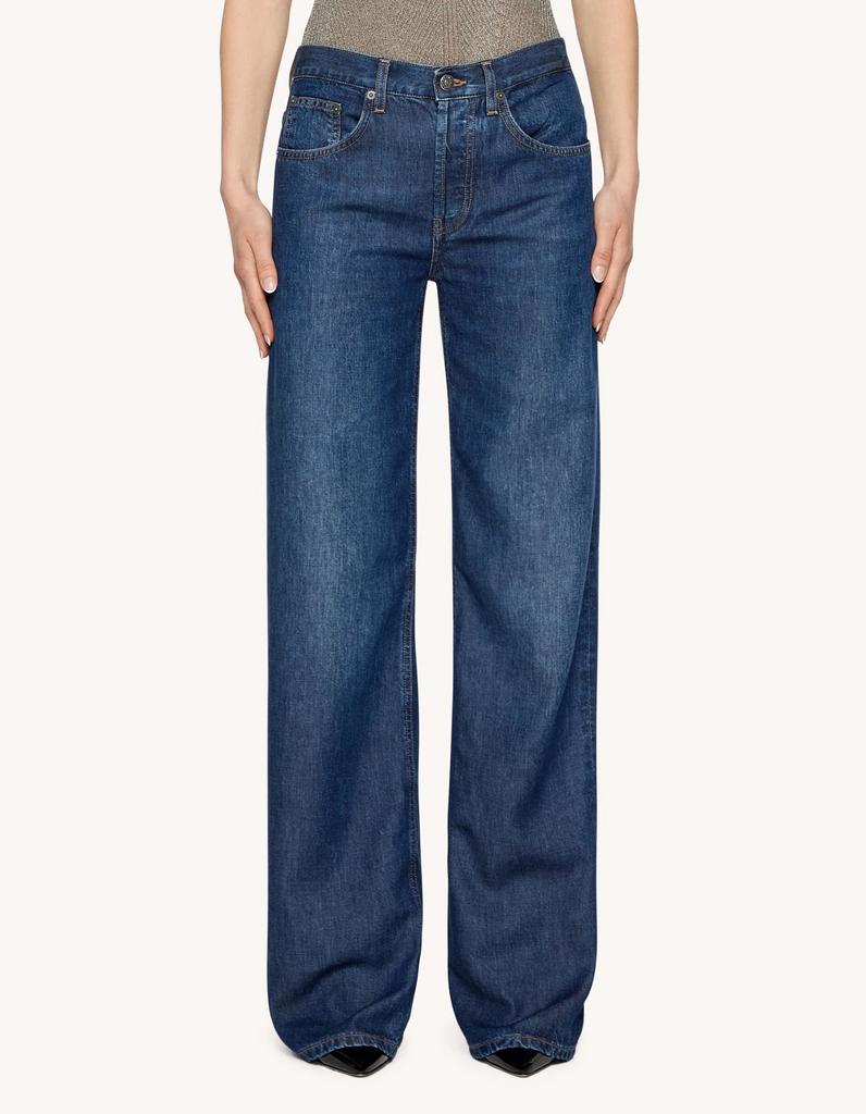 Джинсы DONDUP 619 синие прямые AMBER