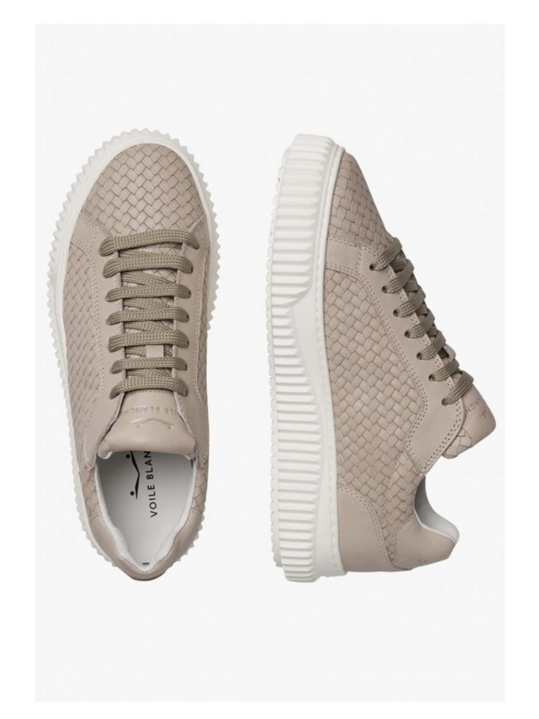 Кеды VOILE BLANCHE LIPARI WOVEN бежевые кожа