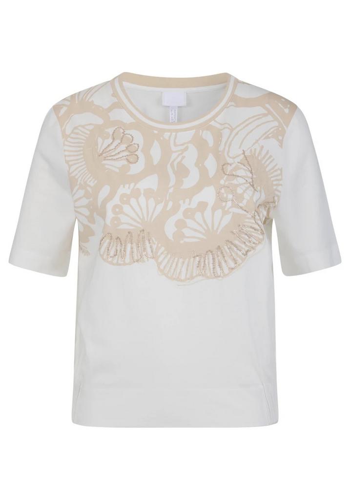 Футболка жен. SPORTALM 250198 белая, бежевым