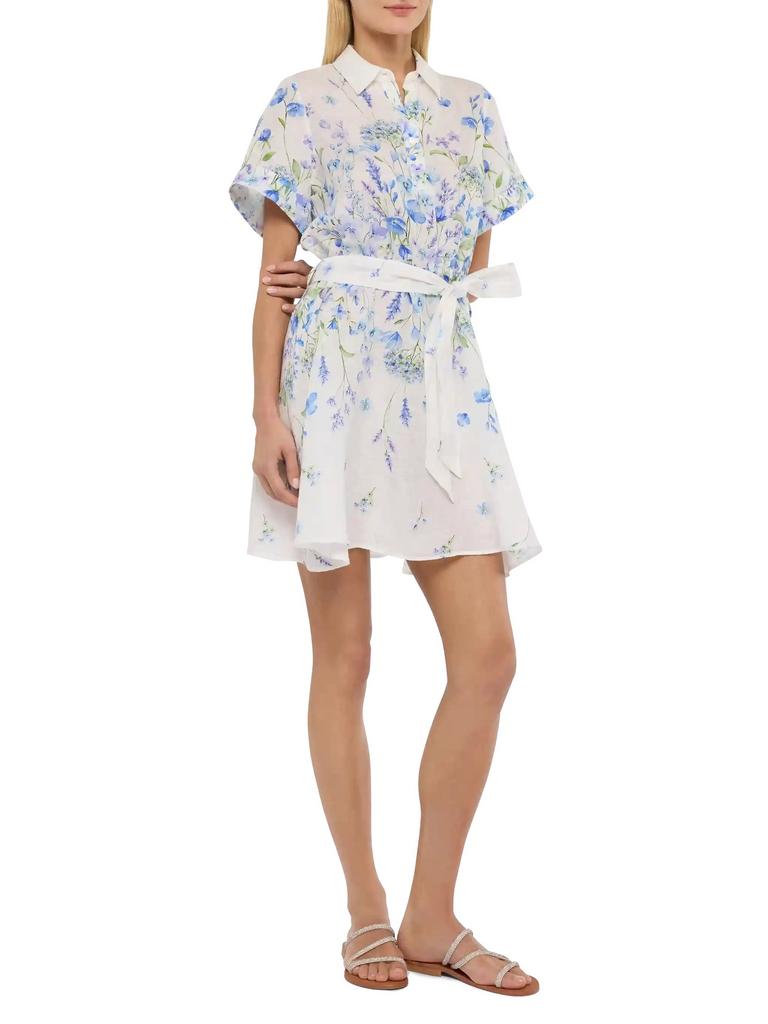 Платье жен SaintBarth JOSELINE голубое цветы