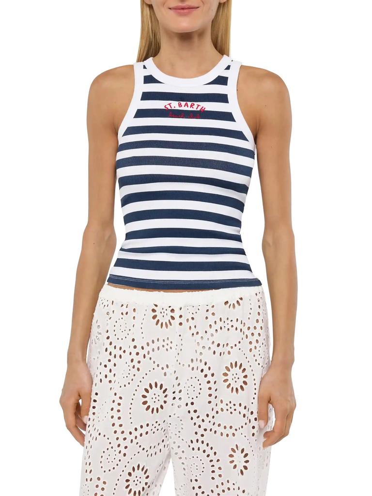 Топ Saint Barth ADA синяя полоска
