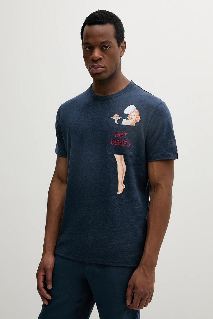 Футболка льняная Saint Barth hot dishes