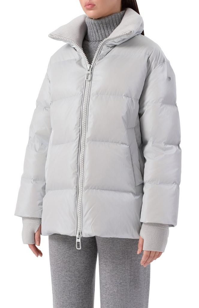 Куртка жен. DUNO GLOSSY серая, трикотаж