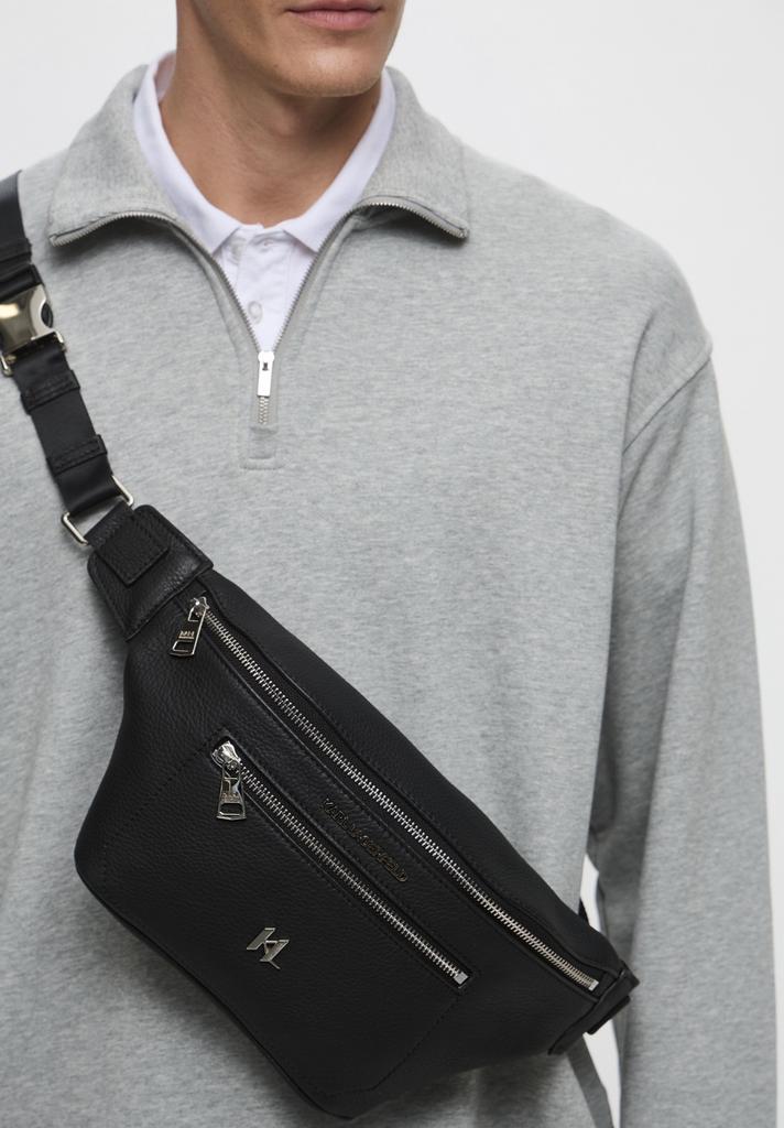 Сумка Karl Lagerfeld черная поясная