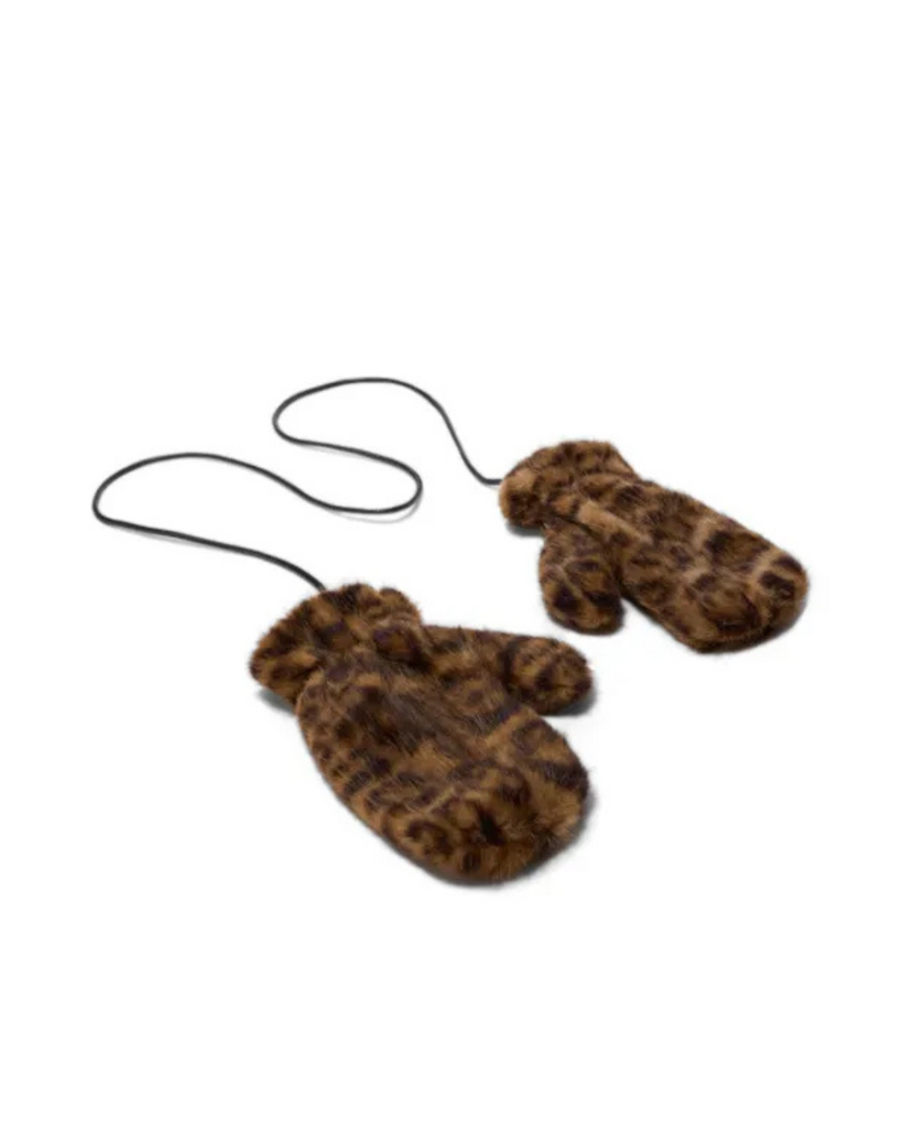 Варежки Saint Barth леопардовые