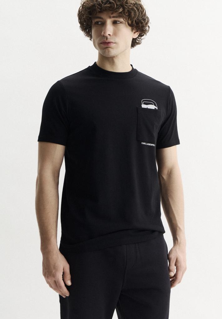 Футболка муж. KARL LAGERFELD черная карман