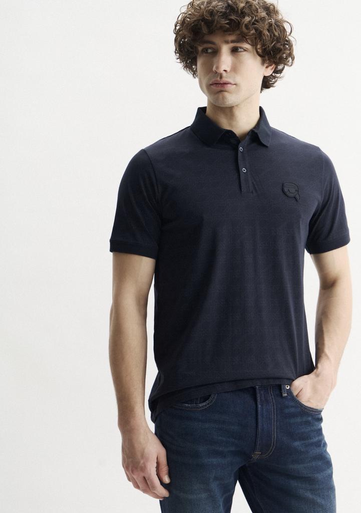 Футболка муж. KARL LAGERFELD синяя поло