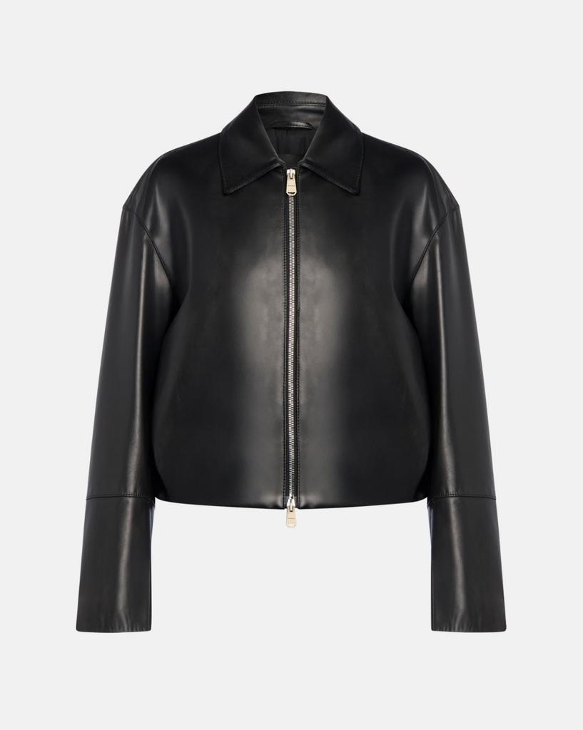 Куртка DONDUP черная кожаная на молнии