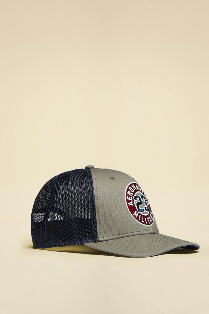 Бейсболка AERONAUTICA бежевая, сетка