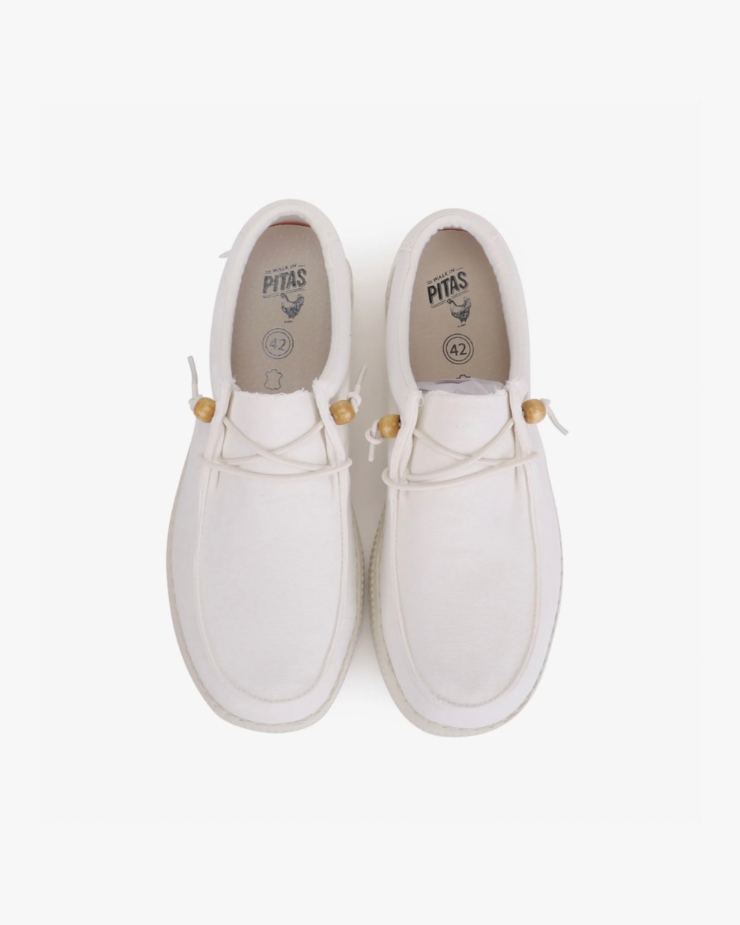 Топсайдеры муж PITAS  WALLABI белые