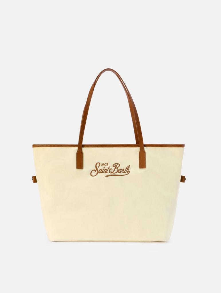 Сумка Saint Barth City Nylon бежевая