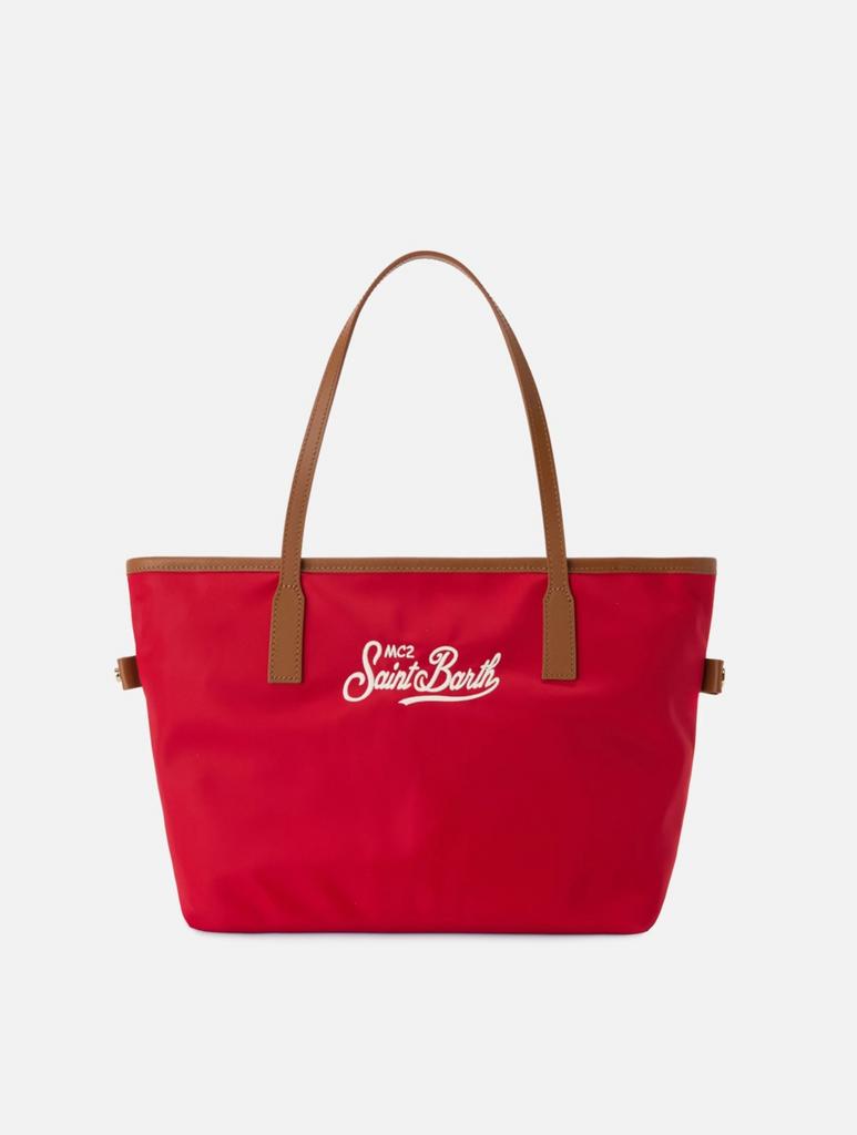 Сумка Saint Barth City Nylon красная