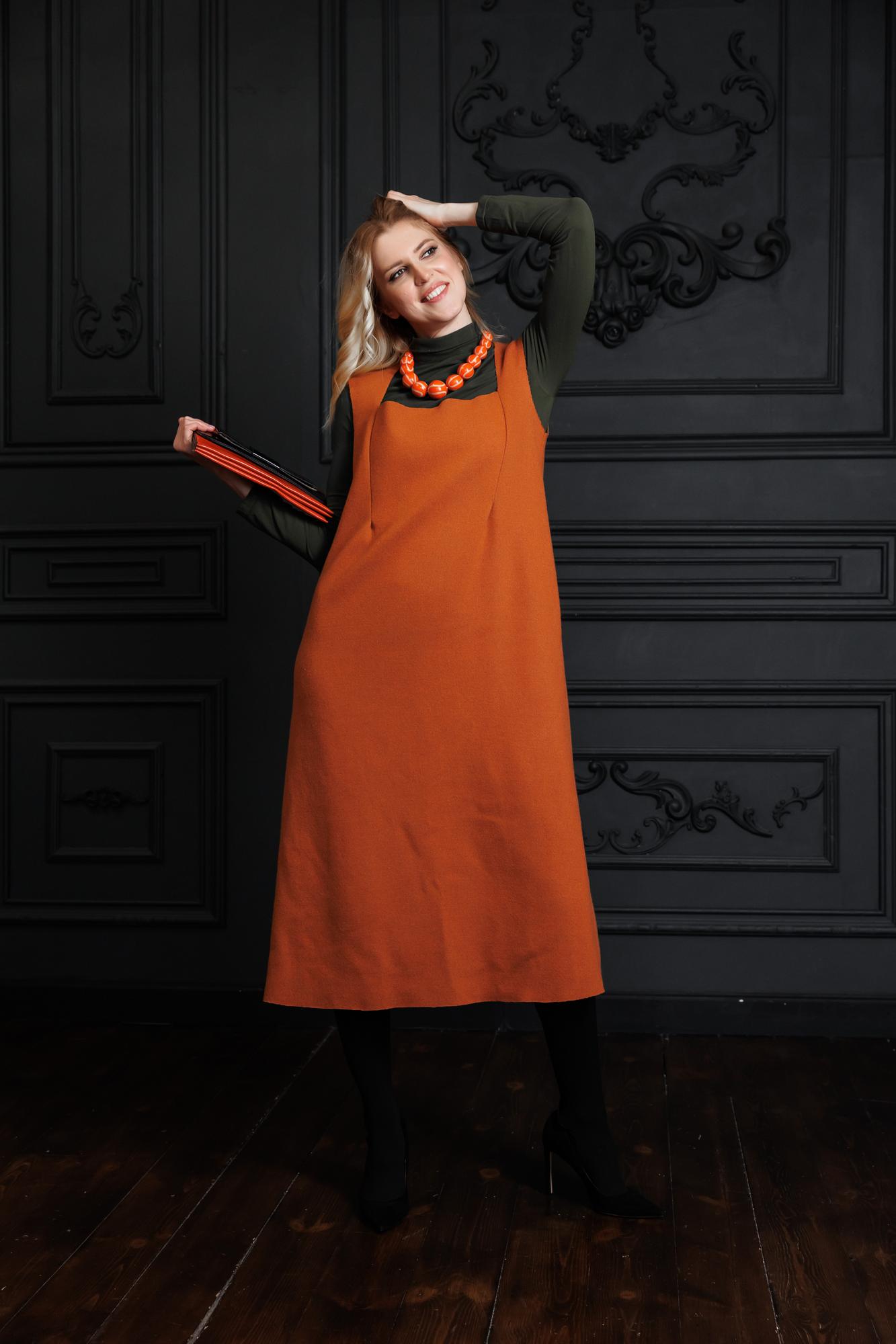 Теплый базовый сарафан