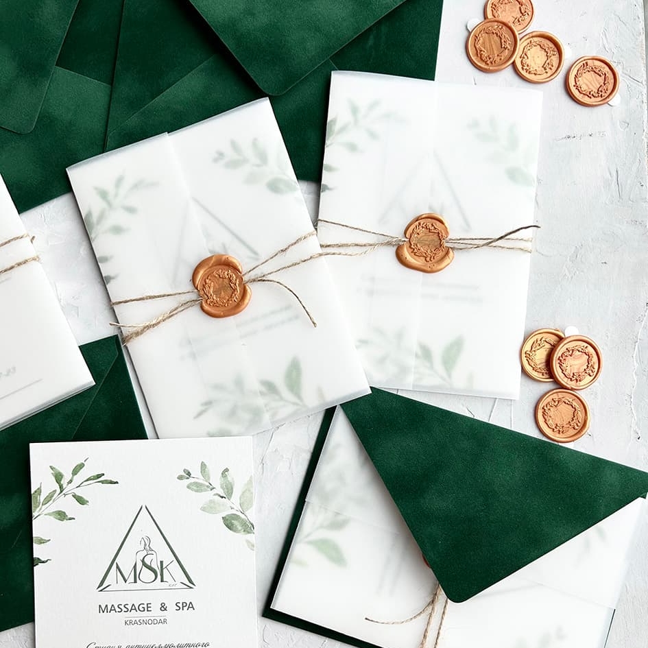 дизайнерский подарочный сертификат массаж