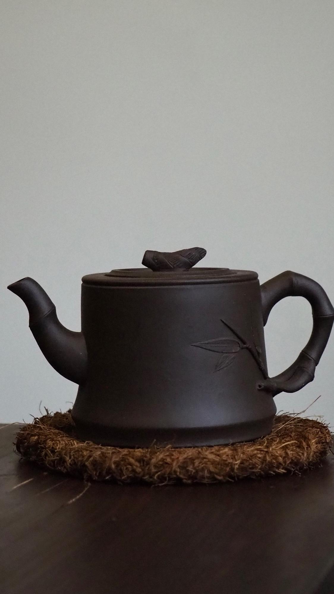 Винтажный исинский чайник "Кольца Бамбука"