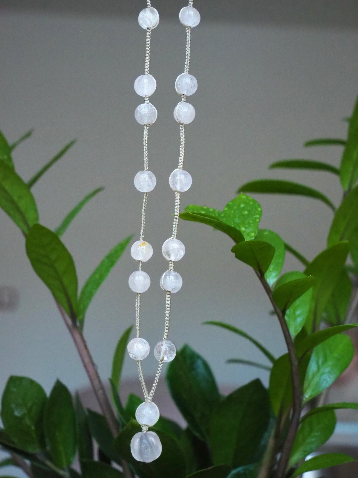 Подвеска из горного хрусталя