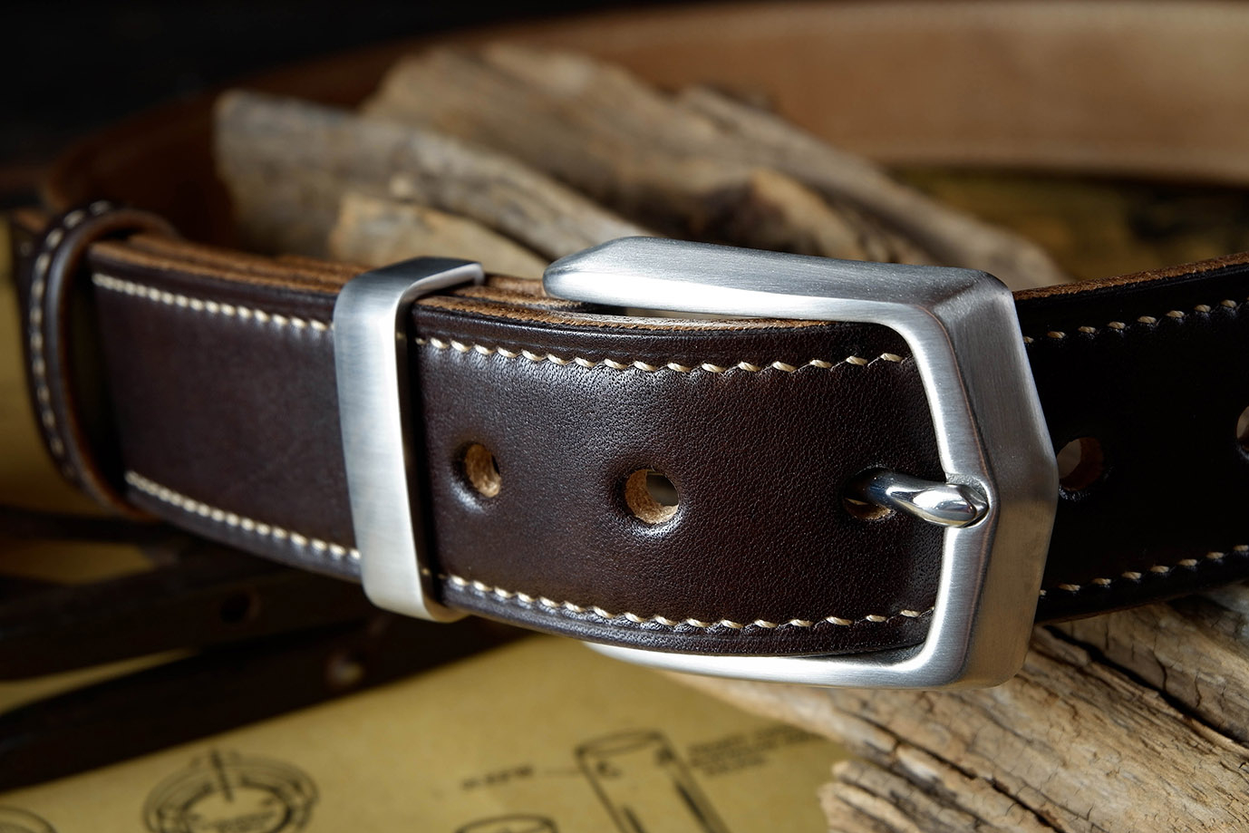 мужской ремень, кожаный ремень, для джинсов, коричневая кожа, темно-коричневая кожа, толстый ремень, пряжка нержавеющая сталь, ширина 40 мм, 4 см, ручная работа, Grossone, надежная пряжка, английская кожа, ручная прошивка, брючный, джинсовый ремень, классический ремень, купить ремень, заказать ремень, ремень под заказ, ремень большой размер