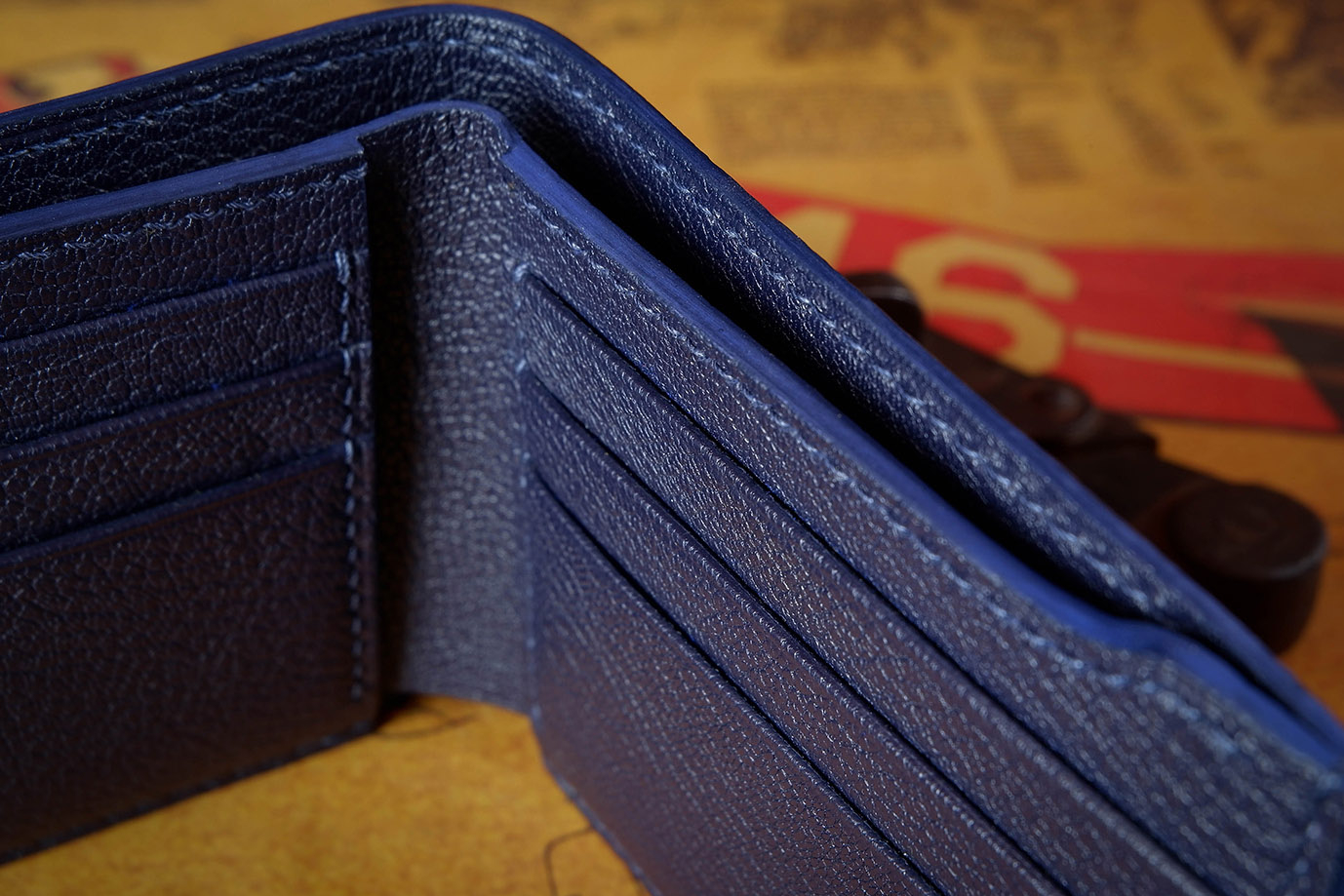 мужское портмоне, мужской кошелек, синяя кожа, кожа козы, французская кожа, Hermes, заказать портмоне, купить портмоне, портмоне под заказ, ручная прошивка, ручная работа, натуральная кожа