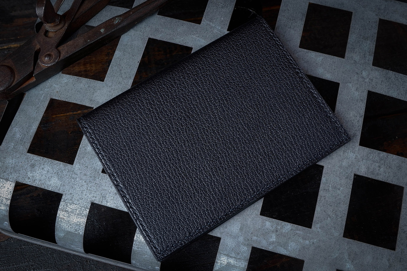 обложка для паспорта, для документов, черная кожа, французская кожа, кожа козы, Hermes, заказать обложку, купить обложку, обложка под заказ, ручная прошивка, ручная работа, натуральная кожа