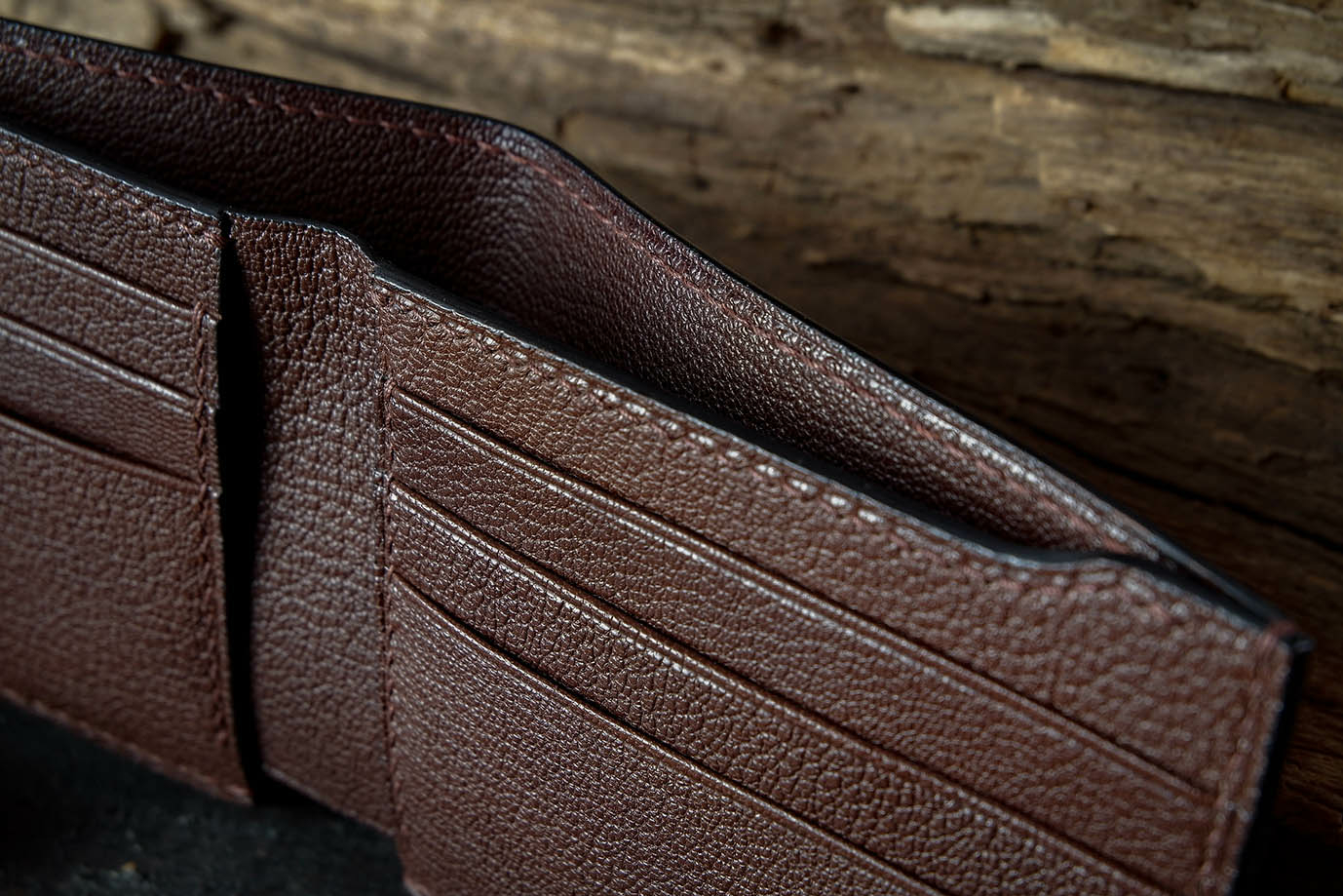 мужское портмоне, мужской кошелек, коричневая кожа, кожа козы, французская кожа, Hermes, заказать портмоне, купить портмоне, портмоне под заказ, ручная прошивка, ручная работа, натуральная кожа