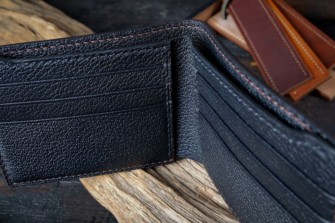 мужское портмоне, мужской кошелек, коричневая кожа, заказать портмоне, купить портмоне, портмоне под заказ, ручная прошивка, ручная работа, натуральная кожа, экзотическая кожа, необычная кожа, редкая кожа, кожа слона, кожа козы