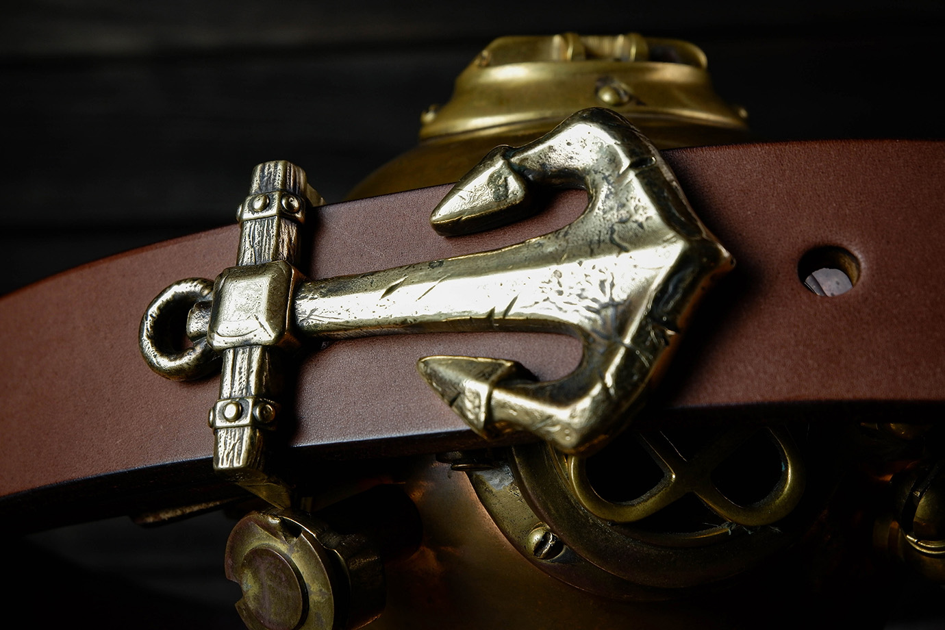 Ремень "Мореман", японская кожа (FIREV01)