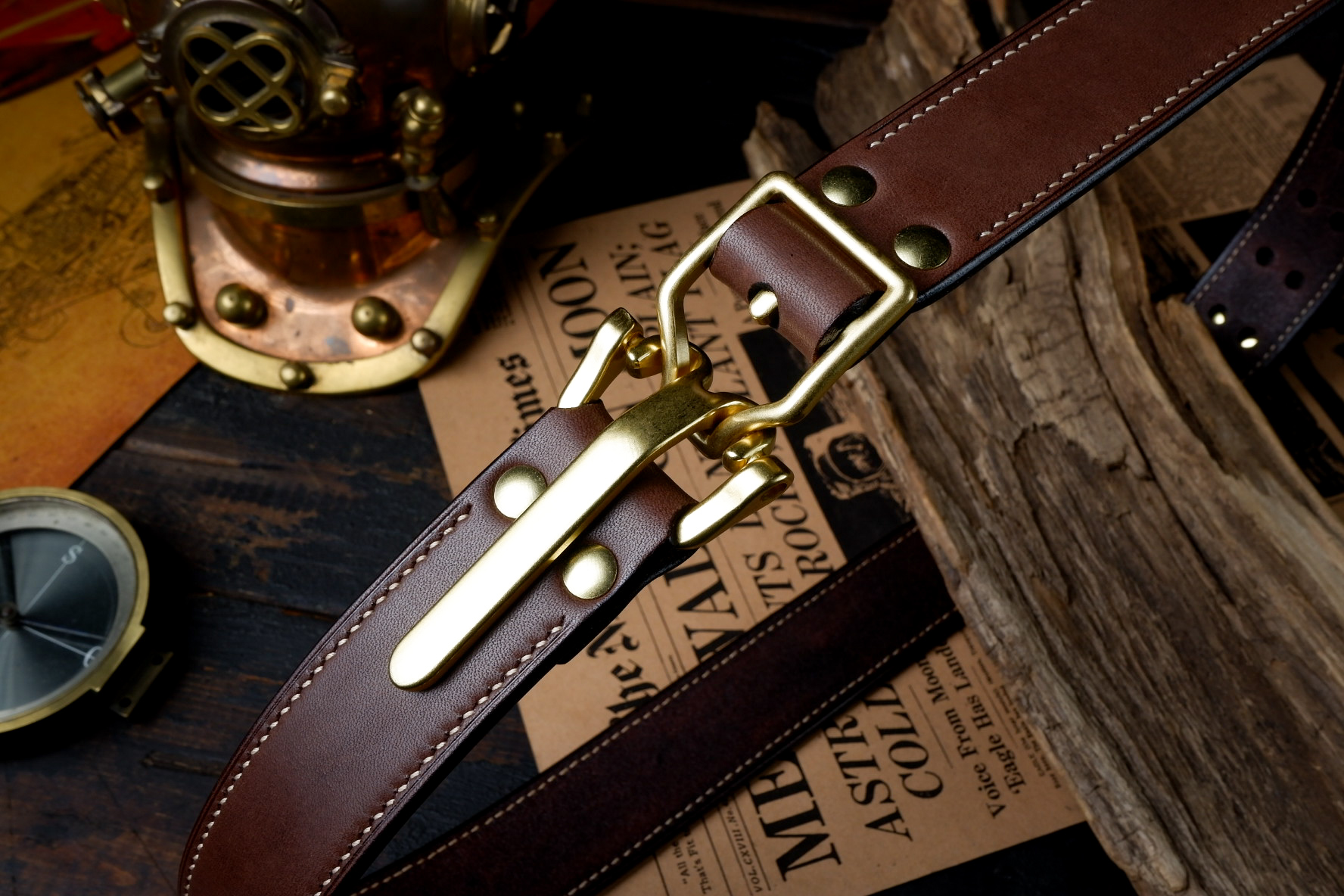 Littleton литая латунь, японская кожа (JBRLL2)