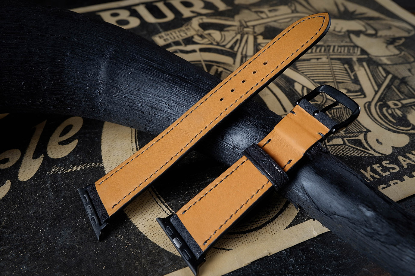 часовой ремешок, классические часы, apple watch, черная кожа, кожа слона, черная фурнитура, фурнитура сталь, заказать ремешок, купить ремешок, ремешок под заказ, под размер, экзотическая кожа, необычная кожа, ремешок для часов, необычный ремешок, ручная прошивка