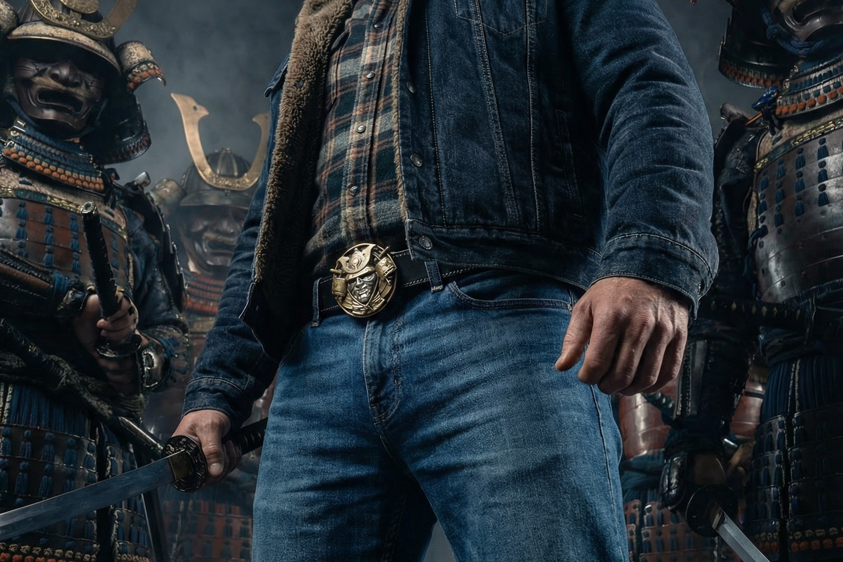 авторские пряжки, необычные пряжки, пряжка самурай, пряжка из трех металлов, пряжка триметалл, разноцветная пряжка, мужской ремень, кожаный ремень, для джинсов, черная кожа, толстый ремень, пряжка литая латунь, ширина 40 мм, 4 см, ручная работа, Grossone, водяной буйвол, надежная пряжка, японская кожа, ручная прошивка, брючный, джинсовый ремень, классический ремень, купить ремень, заказать ремень, ремень под заказ, ремень большой размер