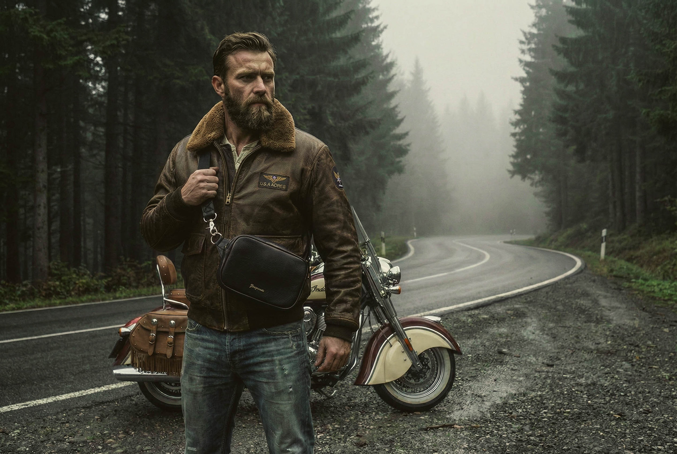 Сумка поясная "Maklay", цвет черный