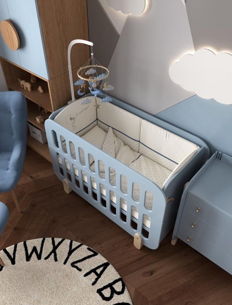 Детская кроватка "Baby Chipak - Just 2.5" Оттенок "Оловянный"