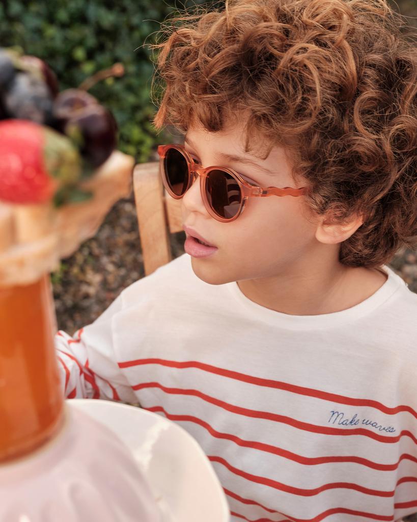 Очки KIDS Oval Sunglasses-Breakfast Art-Fig Pink