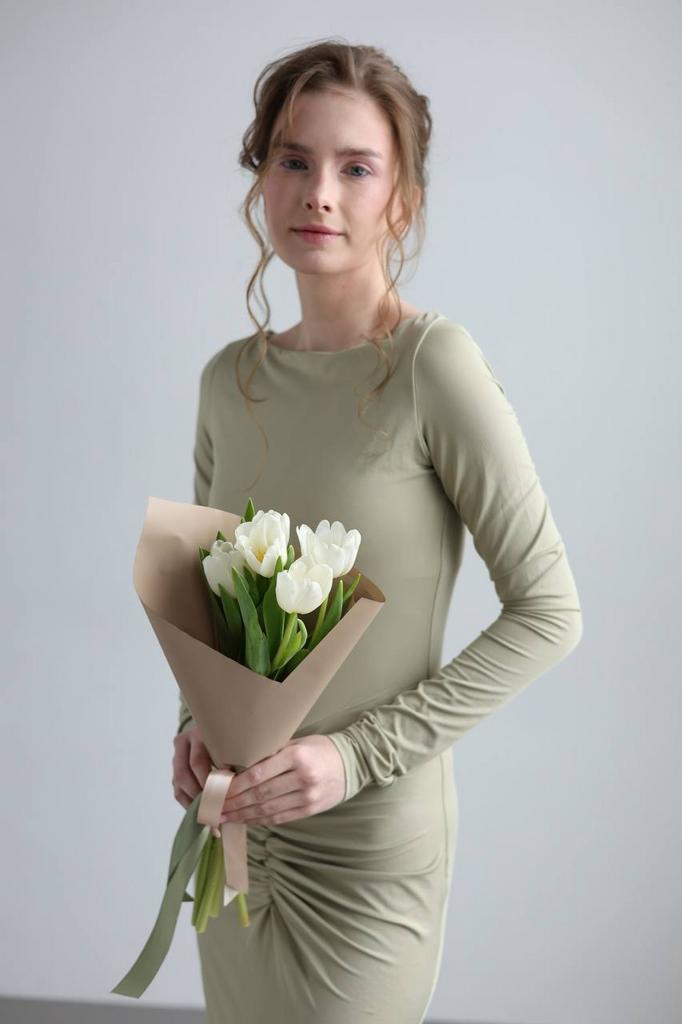 Тюльпаны лайт белые XS_1700р