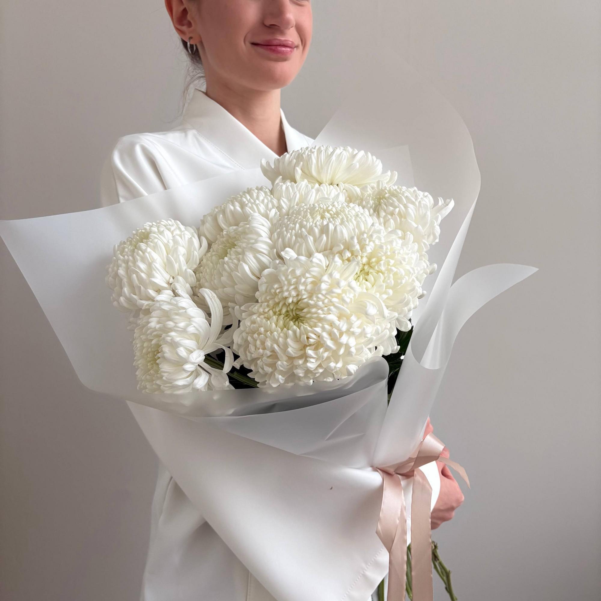 Шарообразные хризантемы Рибонет 11 шт