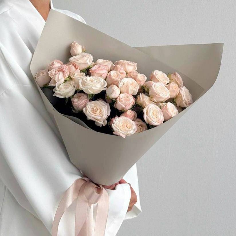 Кустовые пион. розы Бомбастик 11 шт