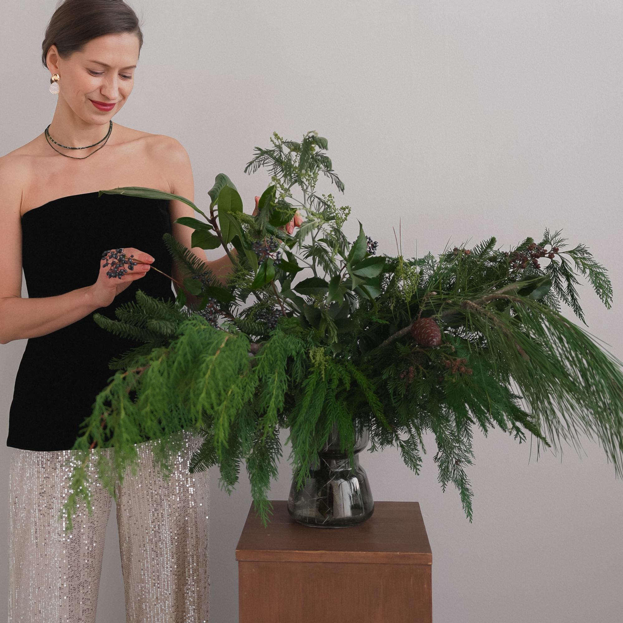 Композиция в вазе Зимний бор