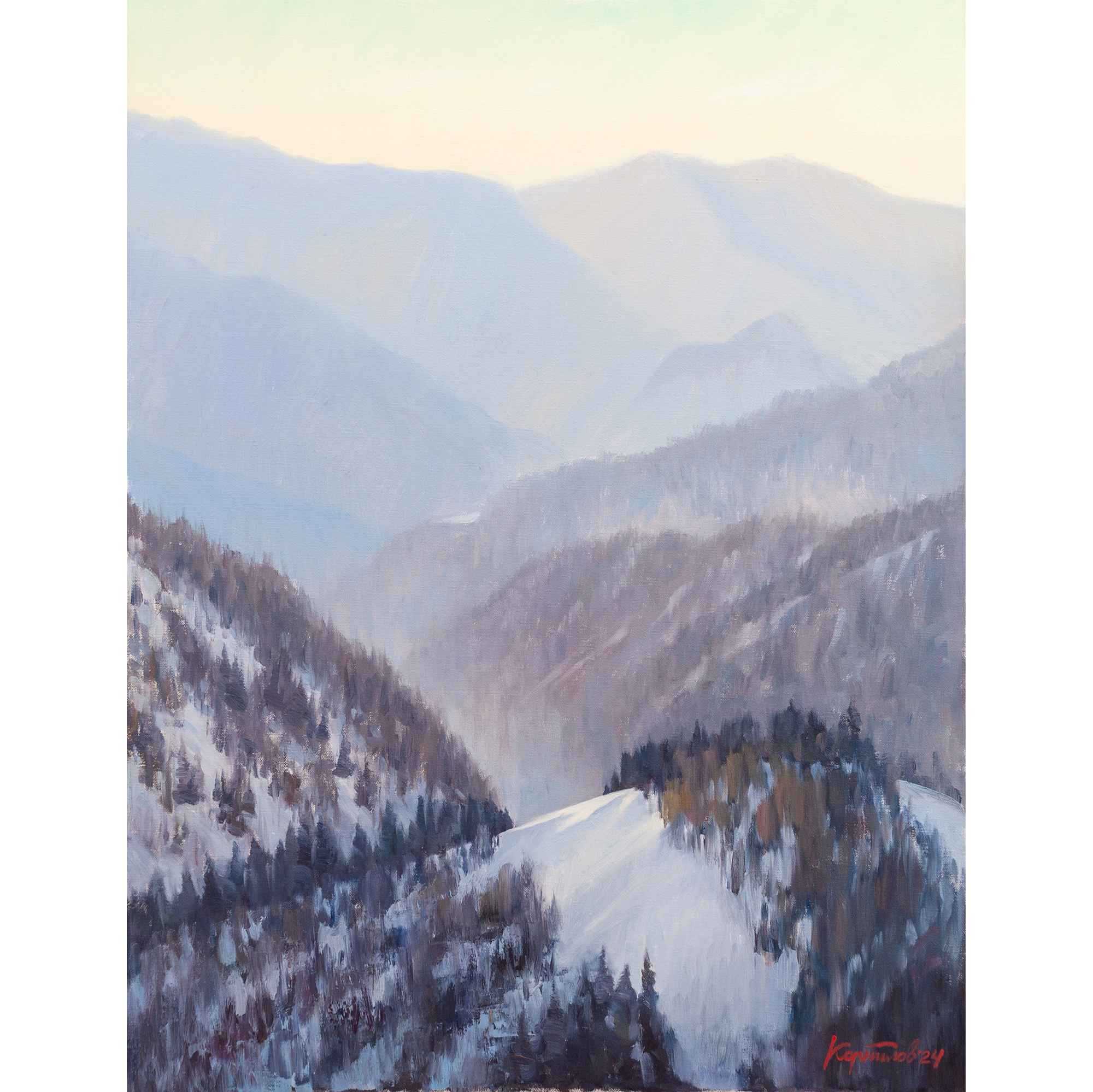 Горный воздух. 90х70см