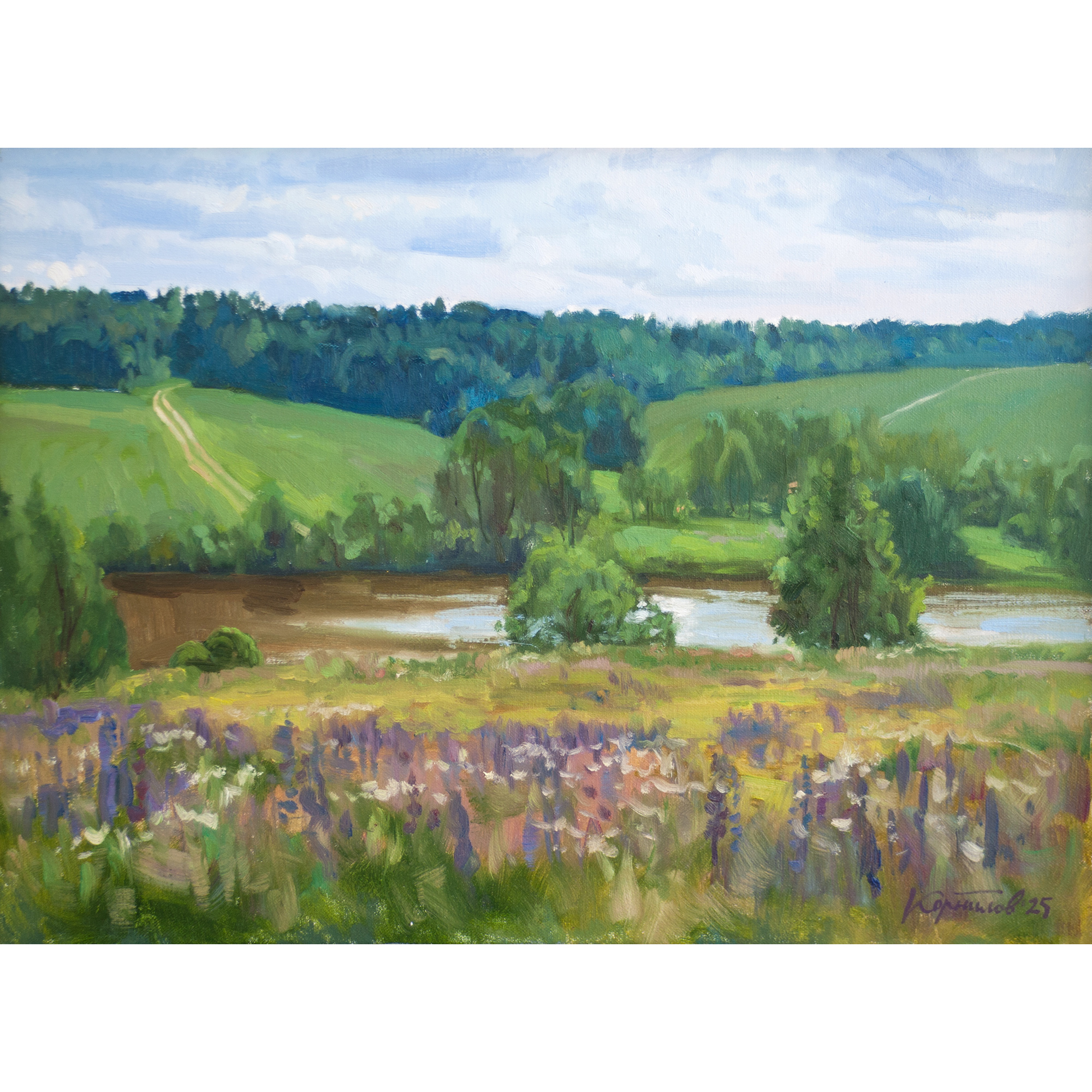 Июнь. Мураново. 40х50см