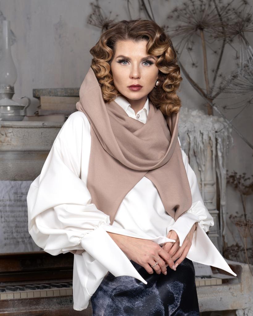 Снуд  (пудровый)