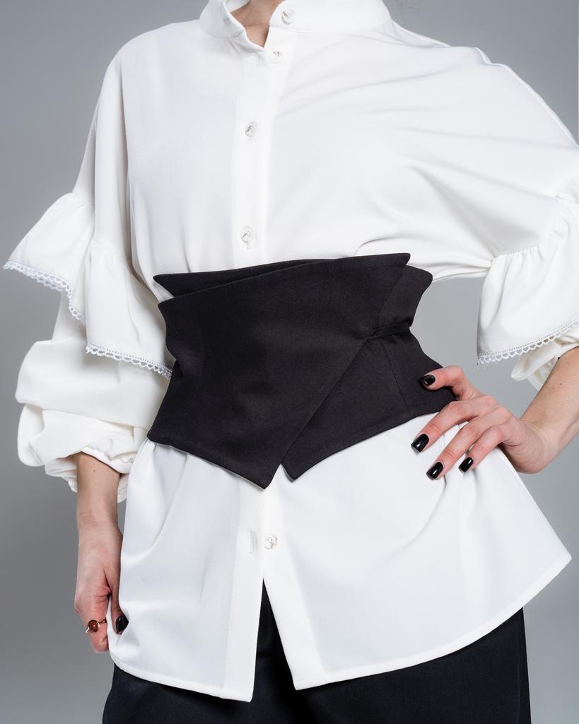 Пояс на завязках (черный)