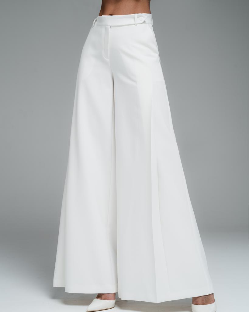 Брюки-палаццо (белый)