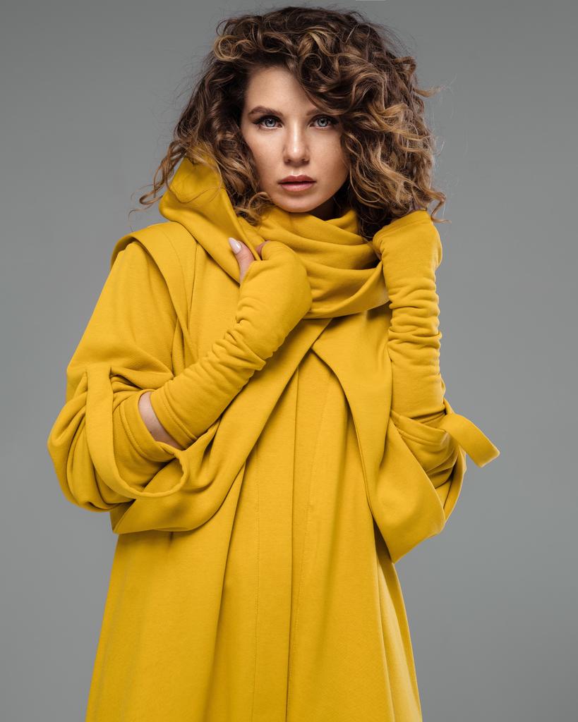 Полуперчатки (горчичный)