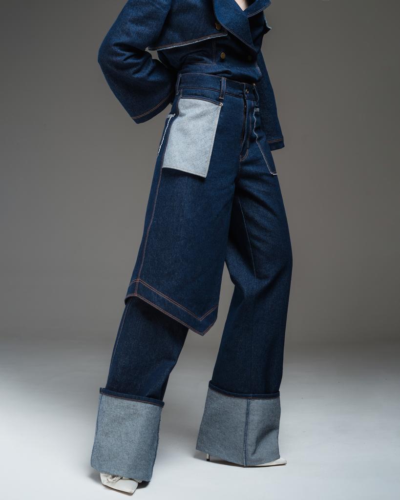 Джинсы Килт (синий)