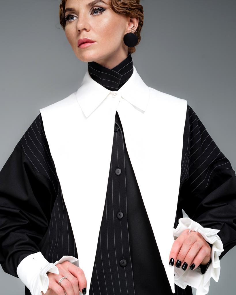 Манишка с острыми углами (белый)